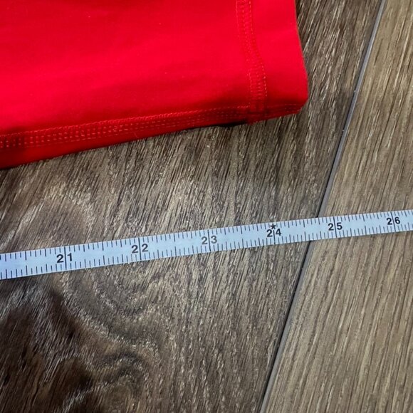 Sweaty Bettery Power Leggings 7/8 Length Red, Size L, 24" Inseam, Stretch - Picture 8 of 13
